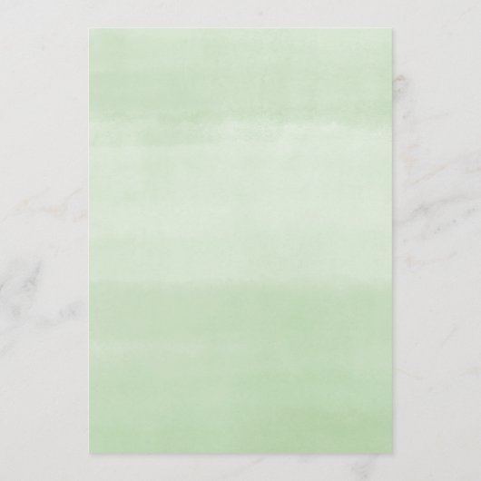 Eucalyptus groen goud eenvoudige elegante menu (Achterkant)