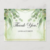 Eucalyptus Groen Goud Foliage foto dank u Informatiekaartje (Voorkant)