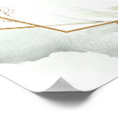 Eucalyptus groen & goud Kies een stoel aan weerszi Poster (Hoek)