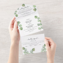 Eucalyptus groen & goud klassieke trouwdag