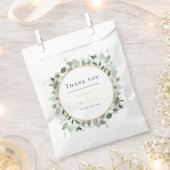 Eucalyptus groen goud salie groen bruiloft bedankzakje (Geknipt)
