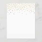 Eucalyptus groen gouden budget bruiloft uitnodigin flyer (Achterkant)