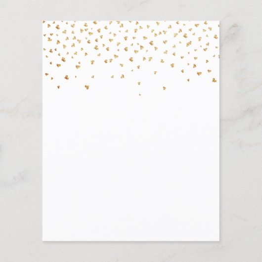 Eucalyptus groen gouden budget bruiloft uitnodigin flyer (Achterkant)