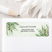 Eucalyptus groen gouden gebladerte etiket (Insitu)