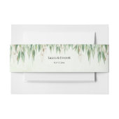 Eucalyptus groen gouden gebladerte uitnodigingen wikkel (Voorkant Voorbeeld)