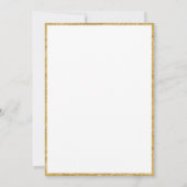 Eucalyptus groen gouden Waterverf moderne bruiloft Kaart (Achterkant)