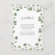 Eucalyptus groen grens | Details bruiloft gast