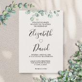 Eucalyptus groen hand getrokken hart kaart