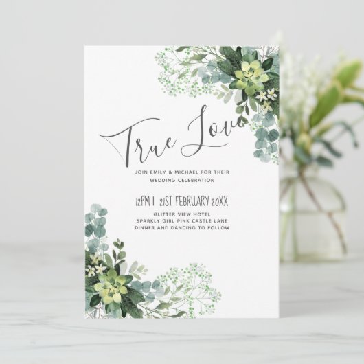 Eucalyptus groen Huwelijk Gebladerte Baby's adem (Staand voorkant)