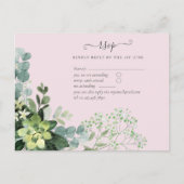 Eucalyptus groen Huwelijk Gebladerte Baby's adem Briefkaart (Voorkant)