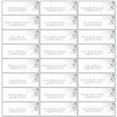 Eucalyptus groen individuele Adresetiketten Sticker (Voorkant)