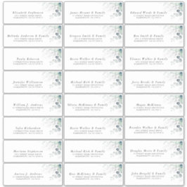 Eucalyptus groen individuele Adresetiketten Sticker