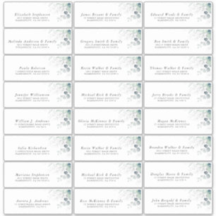 Eucalyptus groen individuele Adresetiketten Sticker