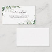 Eucalyptus groen informatiekaartje (Voorkant / Achterkant)