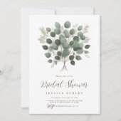 Eucalyptus groen laat Vrijgezellenfeest achter Kaart (Voorkant)