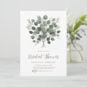 Eucalyptus groen laat Vrijgezellenfeest achter Kaart (Staand voorkant)