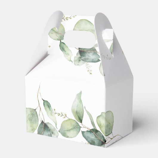 Eucalyptus groen lief dank u Vrijgezellenfeest Bedankdoosjes (Achterkant)