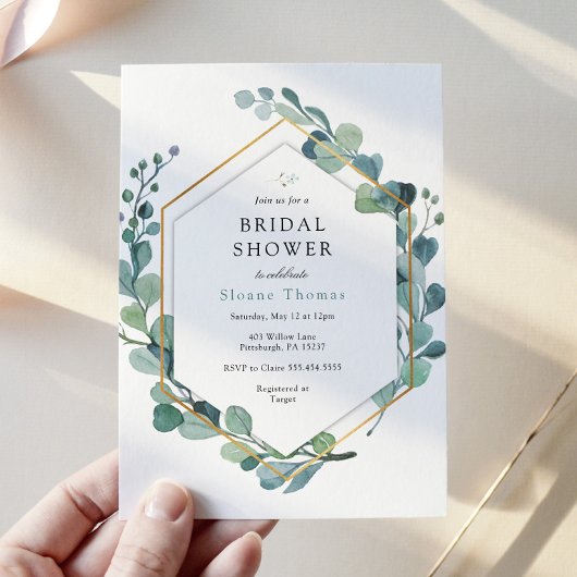 Eucalyptus groen liefde in bloei Vrijgezellenfeest Kaart