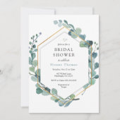 Eucalyptus groen liefde in bloei Vrijgezellenfeest Kaart (Voorkant)