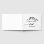 Eucalyptus groen loof bruiloft gastenboek (Volledig)