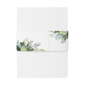 Eucalyptus groen loof bruiloft uitnodiging uitnodigingen wikkel (Achterkant Voorbeeld)