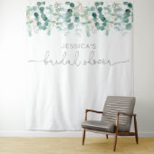 Eucalyptus groen loof elegant vrijgezellenfeest wandkleed (In situ)