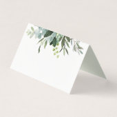 Eucalyptus groen loof plaats kaart (Voorkant)