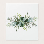 Eucalyptus groen loof plaats kaart (Buitenkant ongevouwen)