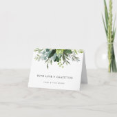 Eucalyptus Groen Loof Thank You Vouwkaart Kaart (Voorkant)