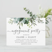 Eucalyptus groen loof verlovingsfeest kaart (Staand voorkant)