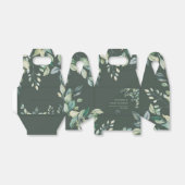 Eucalyptus groen modern Baby shower Bedankdoosjes (Uitgevouwen)