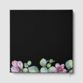 Eucalyptus groen Paarse bruiloft gouden folie Gastenboek (Achterkant)