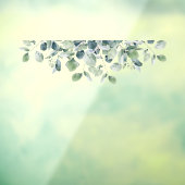 Eucalyptus Groen Plant Toilet Decoratie Decal (Vel 3)