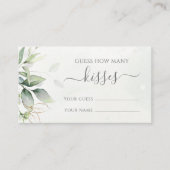 Eucalyptus groen raden hoeveel kussen spel informatiekaartje (Voorkant)