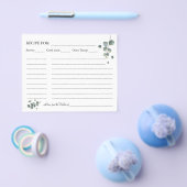 Eucalyptus groen receptkaart flyer (Enkel)