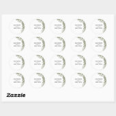 Eucalyptus groen rond Sticker (Vel)