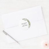 Eucalyptus groen rond Sticker (Envelop)