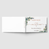 Eucalyptus groen roos goud meneer mevrouw bruiloft gastenboek (Volledig)