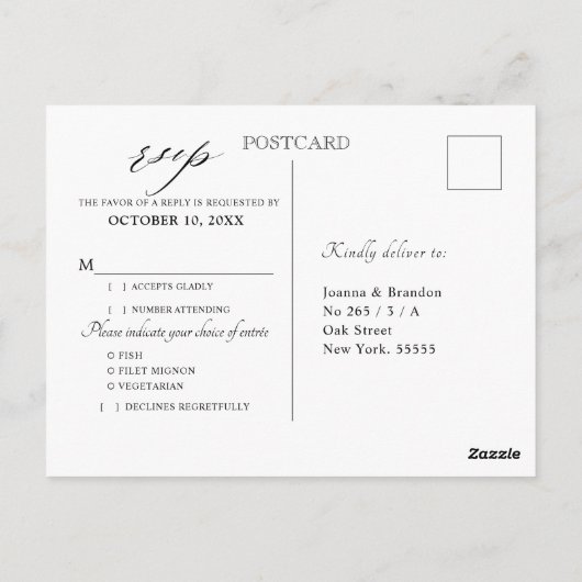 Eucalyptus groen rustieke geometrische bruiloft RS Briefkaart (Achterkant)