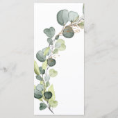 Eucalyptus groen sappig elegant modern menu (Achterkant)