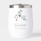 Eucalyptus groen script bruiloft bruidsmeisje (Voorkant)