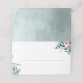 Eucalyptus groen takken Waterverf bruiloft Plaatskaartje (Buitenkant ongevouwen)