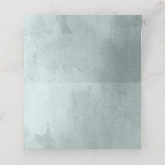 Eucalyptus groen takken Waterverf bruiloft Plaatskaartje (Binnenkant ongevouwen)