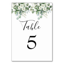 Eucalyptus groen Trouwtafel nummer