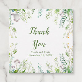 Eucalyptus groen verlaat bruiloft bedankjes labels