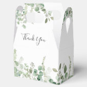 Eucalyptus groen waterverf bruiloft gunst doos bedankdoosjes (Geopend)