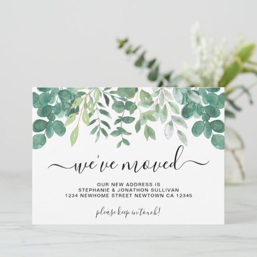 Eucalyptus groen We hebben de aankondiging verplaa (Staand voorkant)