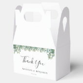 eucalyptus groen wedding bedankdoosjes (Geopend)