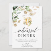 Eucalyptus groen wijnproeven repetitie diner kaart (Voorkant)