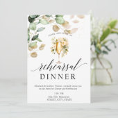 Eucalyptus groen wijnproeven repetitie diner kaart (Staand voorkant)